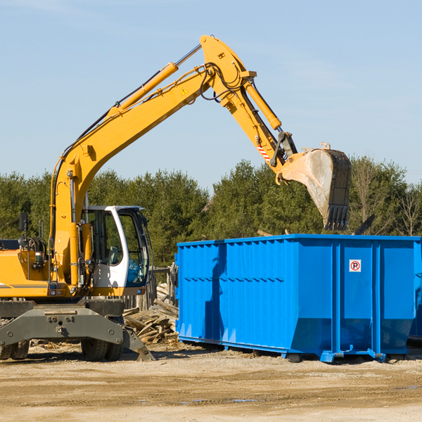 are there any restrictions on where a residential dumpster can be placed in New Market